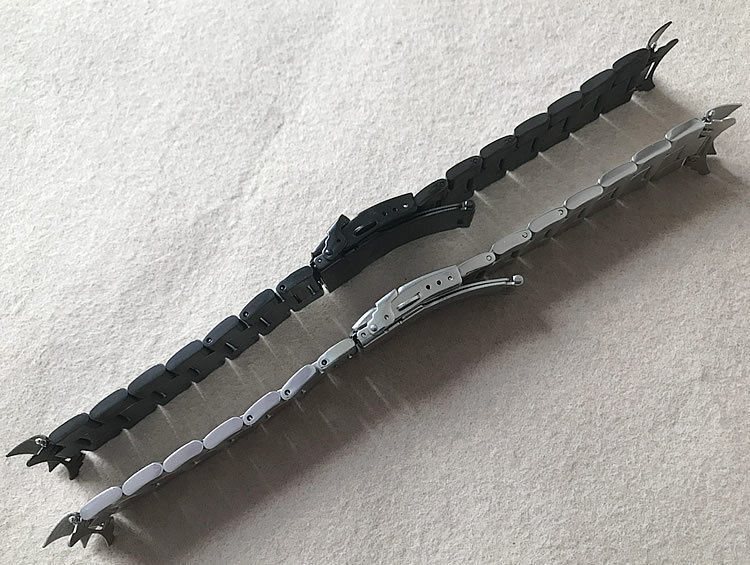 High Quality Solid Stainless Steel Watch Strap Band curved end 19/20/21/22/23mm