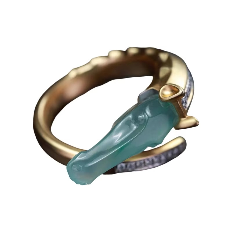 Handmade Horse Head Statement Ring Eye Catching Fashion Finger Ring Vintage