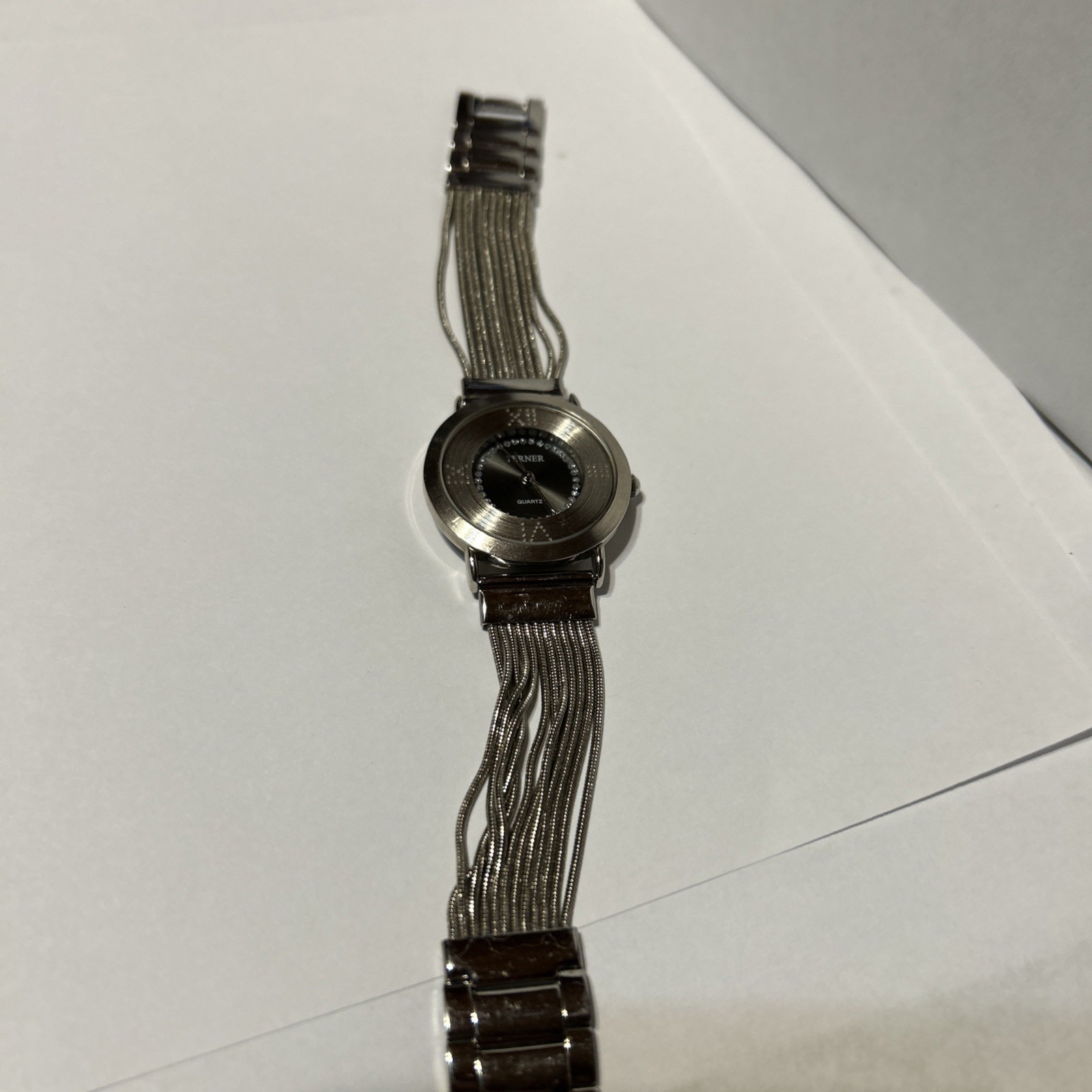 Women’s Silver Dial Ladies Watch Item No. AK/3223SM Two-Tone Mesh Bracelet Watch