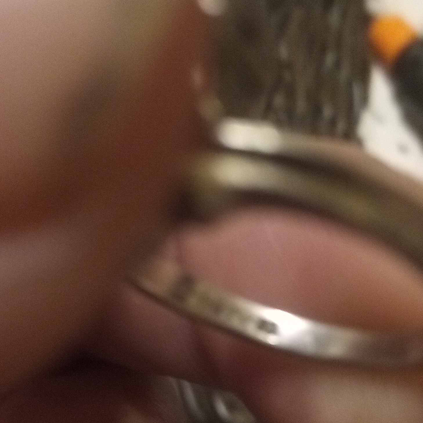 Silver Tone Bypass Cocktail Ring 2 Oval Red Stones Prong Set Size 3