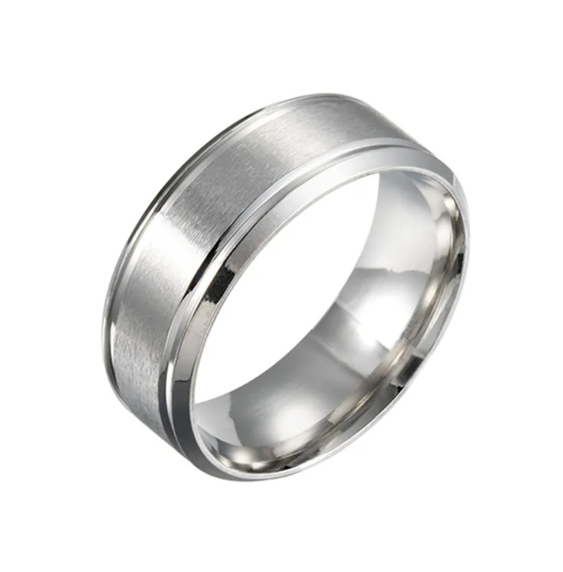 Men Black Titanium Ring Wedding Lover Couple 8-13