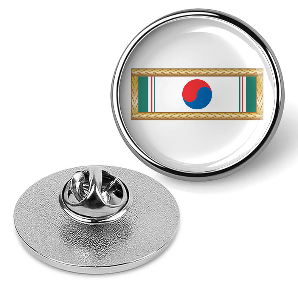 Republic of Korea Presidential Unit Citation Army Frame Tie Suit Shirt Lapel Pin