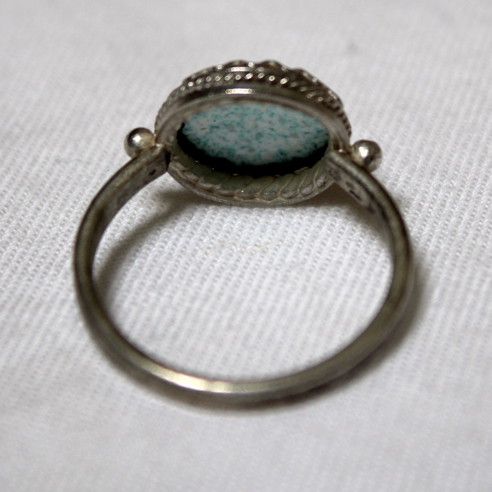 Vintage Russian Hand Painted Enamel Rings 4 Variation Finift Technique #7,12,87