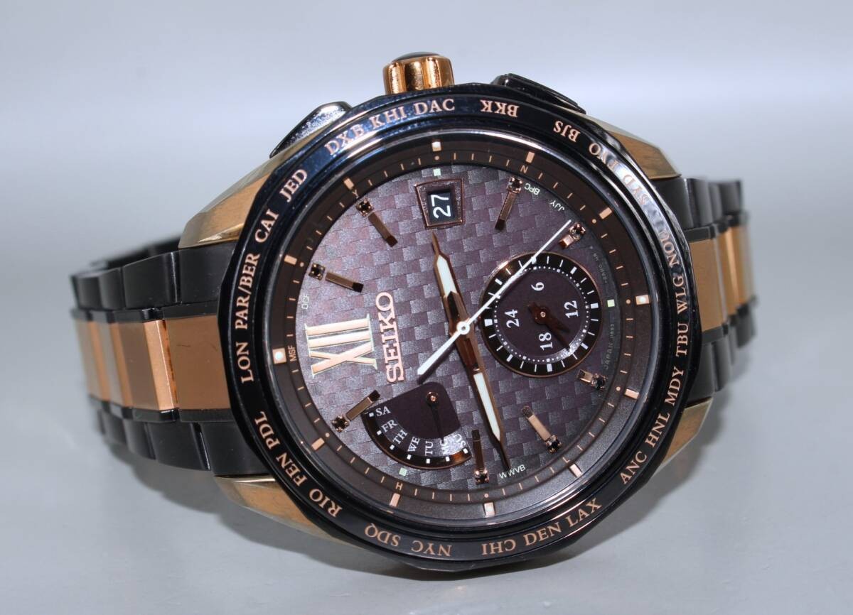 [B1Y] SEIKO SAGA270 Brightz 2019 Limited Model BK Dial Solar Watch [z2n]
