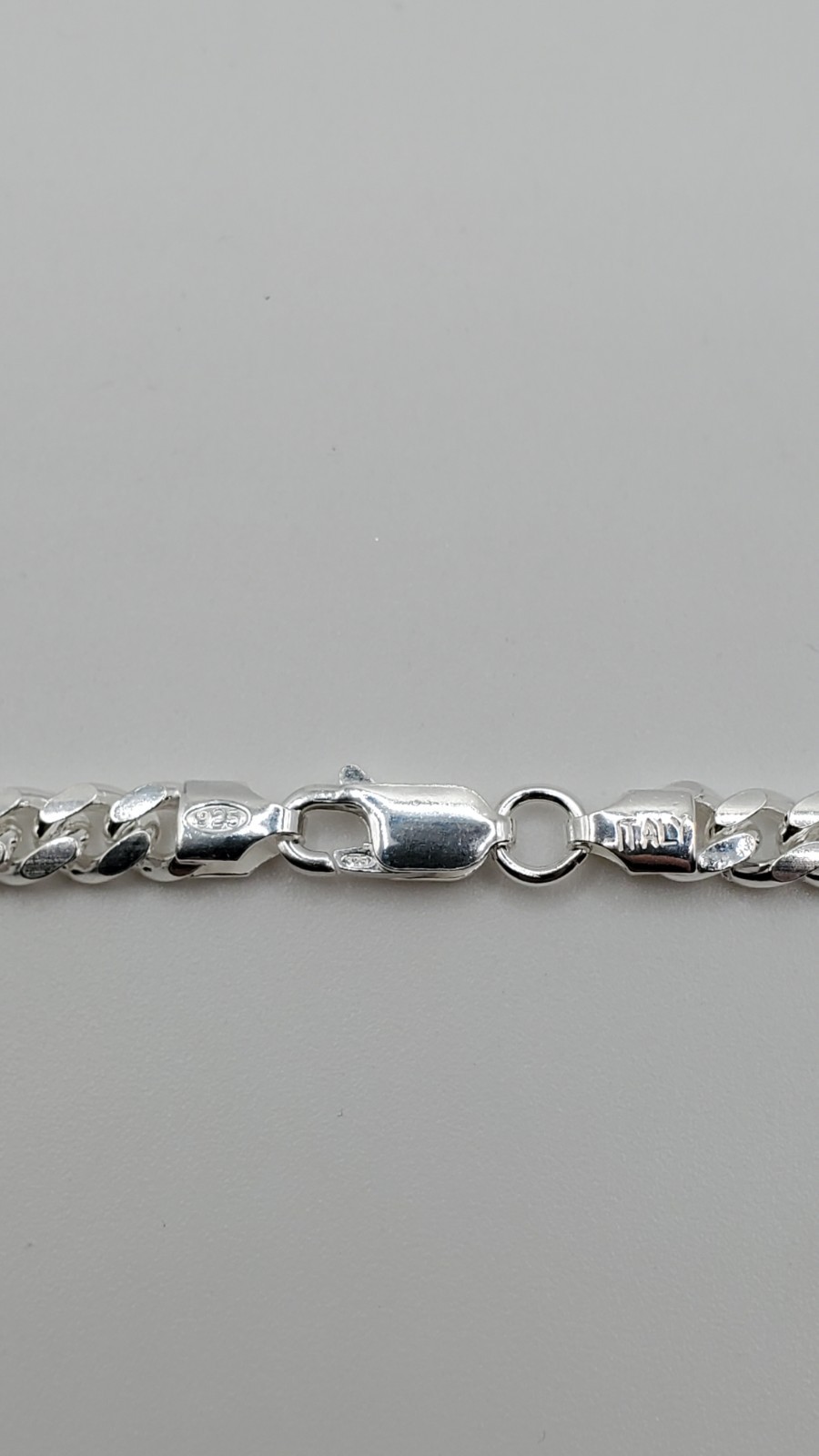 Solid 925 Sterling Silver Miami Cuban Chain 4.9mm 20-24″ Lobster Men Italy, NEW
