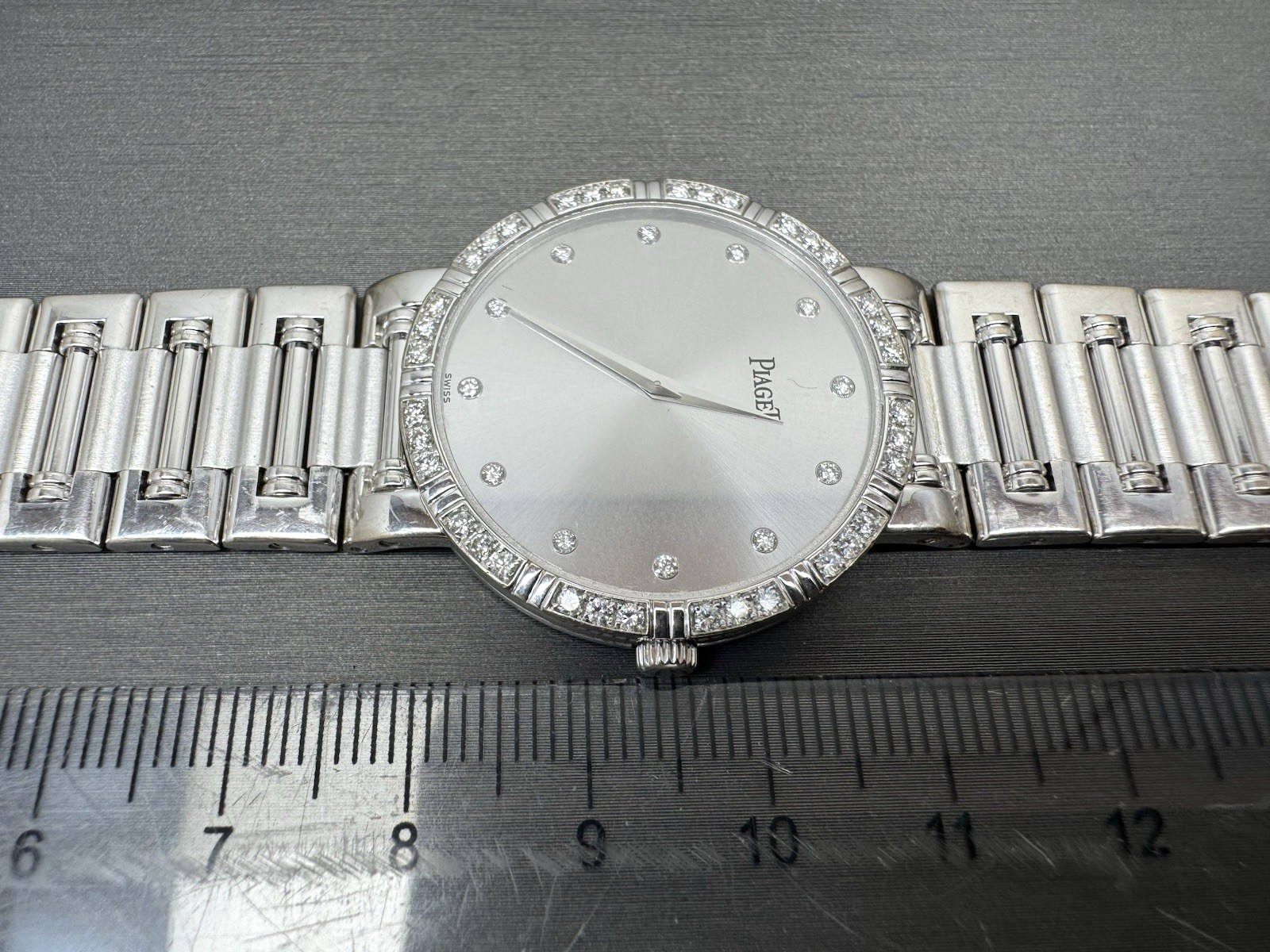 Piaget Dancer 18K White Gold Diamond Bezel Quartz Watch
