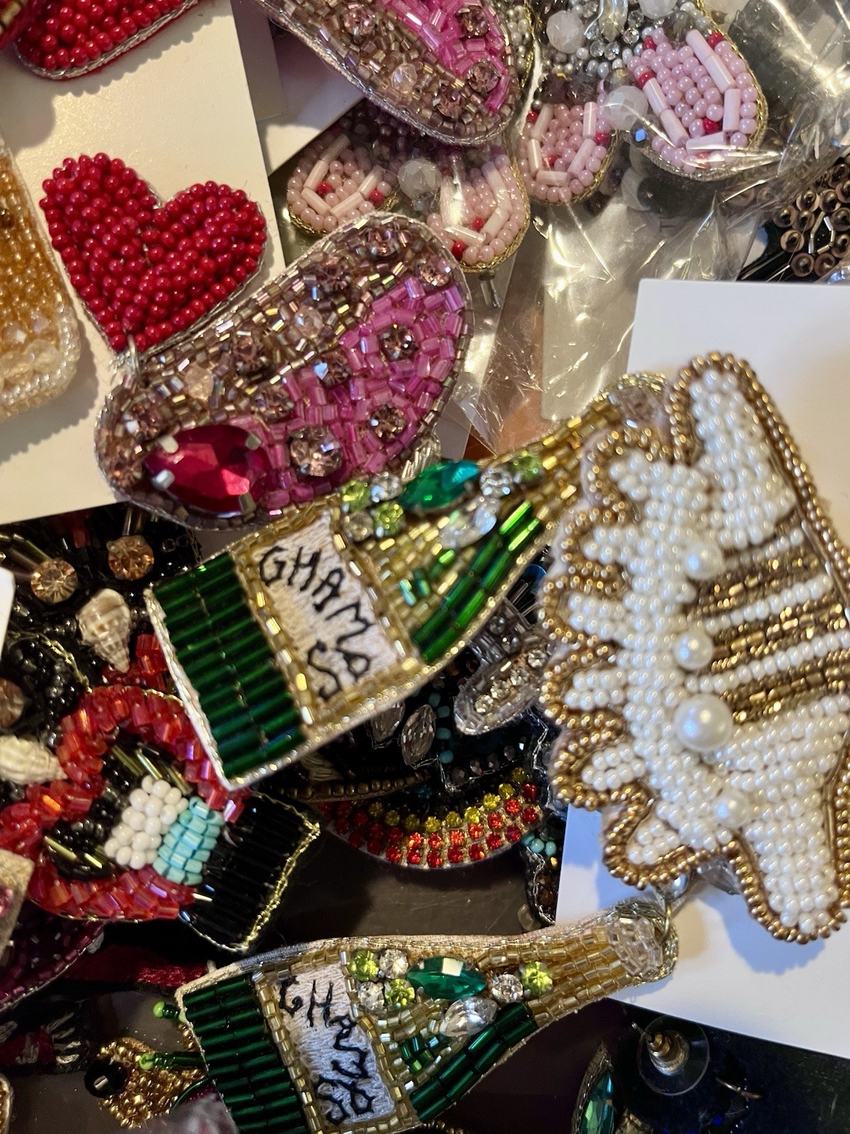 Wholesale Jewelry Lot of 30 NEW Beaded Statement Earrings Handmade US Seller