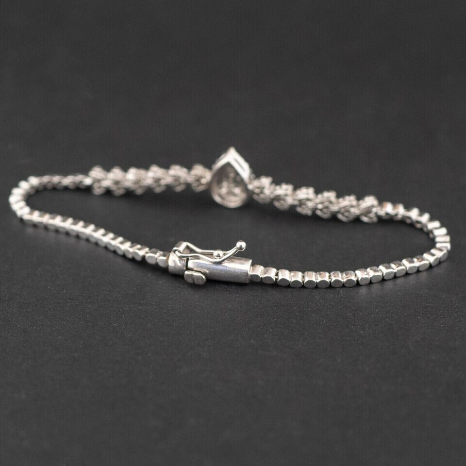 4.50CT Round Cut Lab Created Diamond Tennis Women Bracelet 14K White Gold Finish