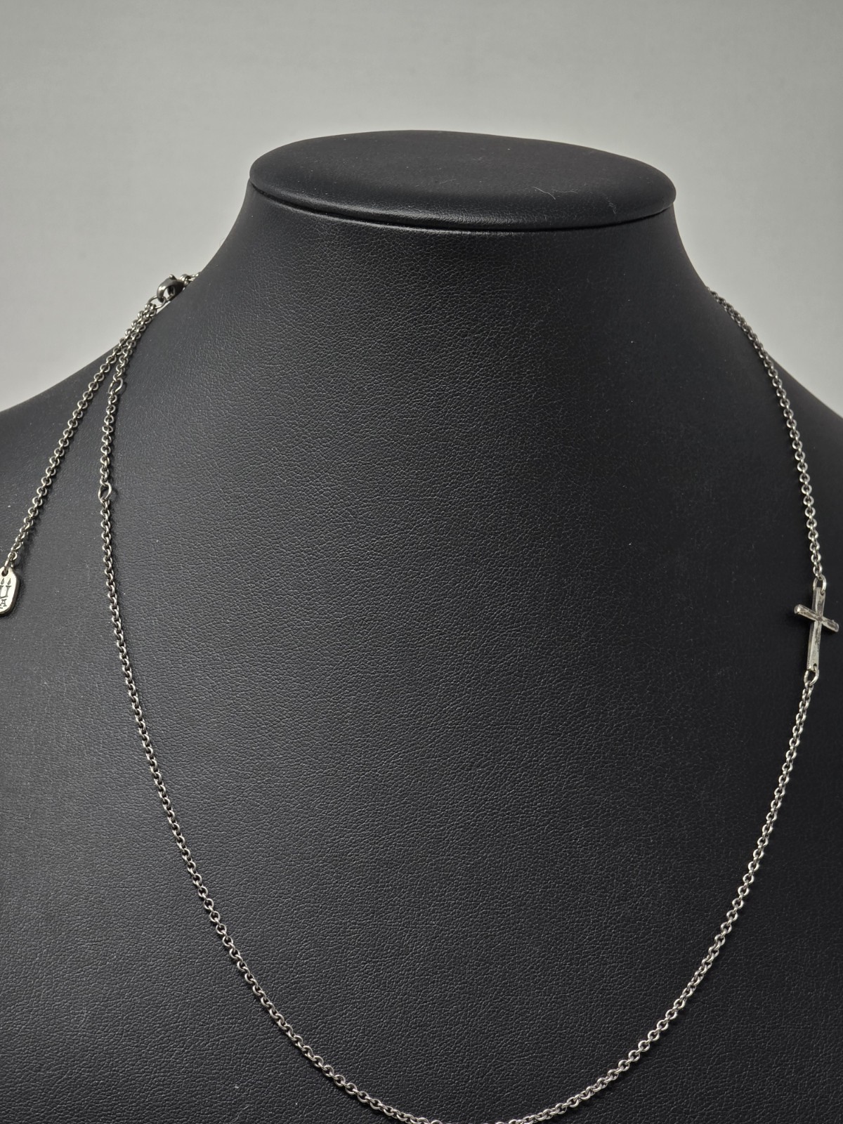 James Avery 925 Silver Adjustable Horizon Cross Necklace 23″
