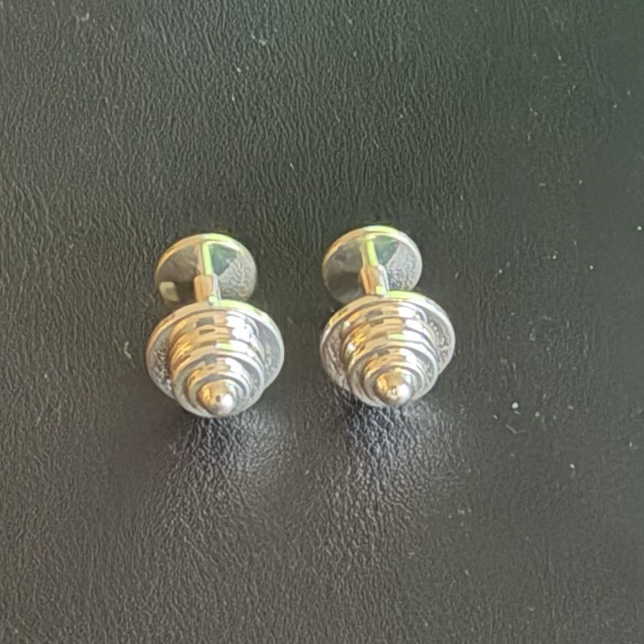 TIFFANY & CO. Paloma Picasso Fixed Back Cufflinks Sterling Silver