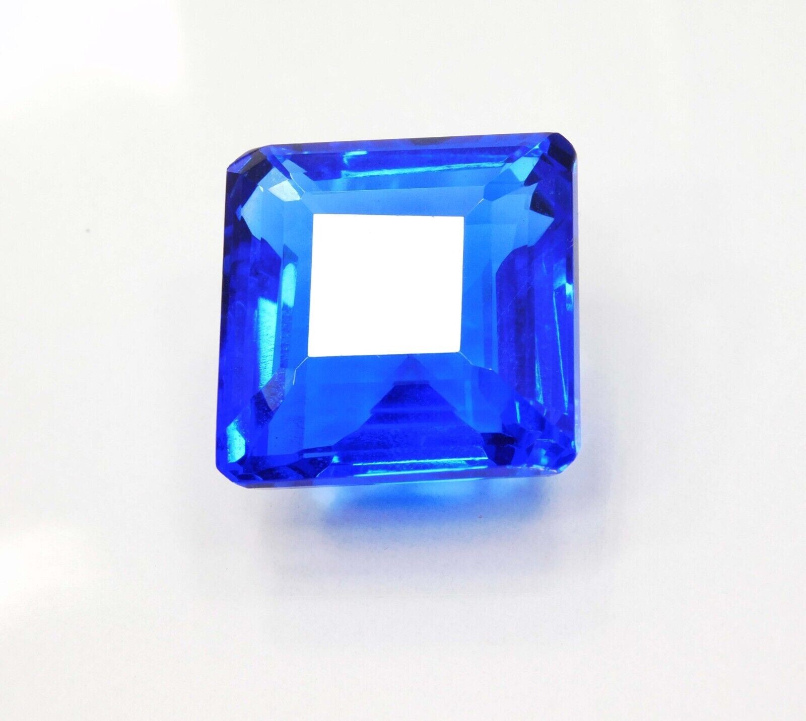 Square Cut 10+ Natural Blue Sapphire Loose Gemstone For Jewellery Making