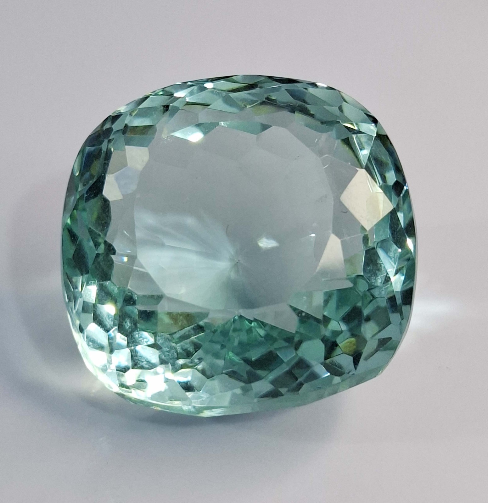 Sea Green Topaz Natural Cushion Cut 87-89 Ct Certified Loose Gemstone SP497