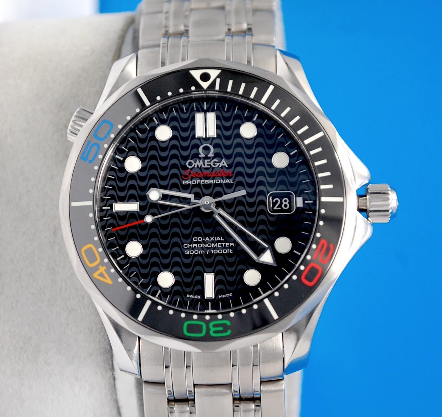 Mens Omega Seamaster Co-Axial Chronometer Rio Olympic watch 522.30.41.20.01.001