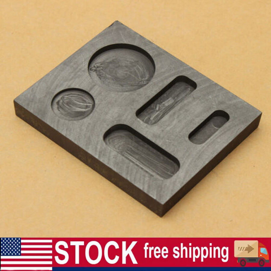Graphite Ingot Casting Mold Combo Mould For Melting Refining Gold Silver Copper
