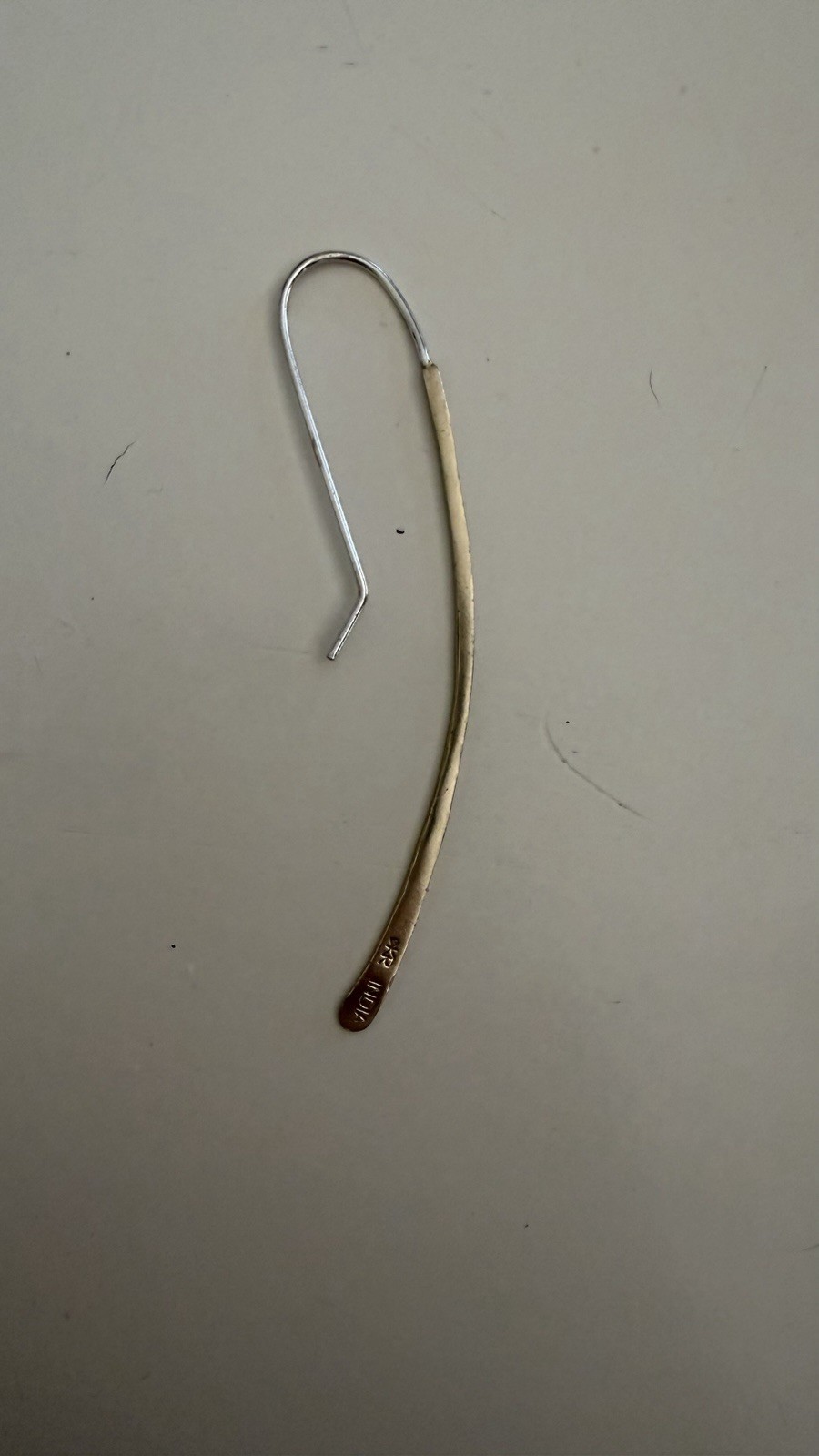 Silpada gold drop hook earrings
