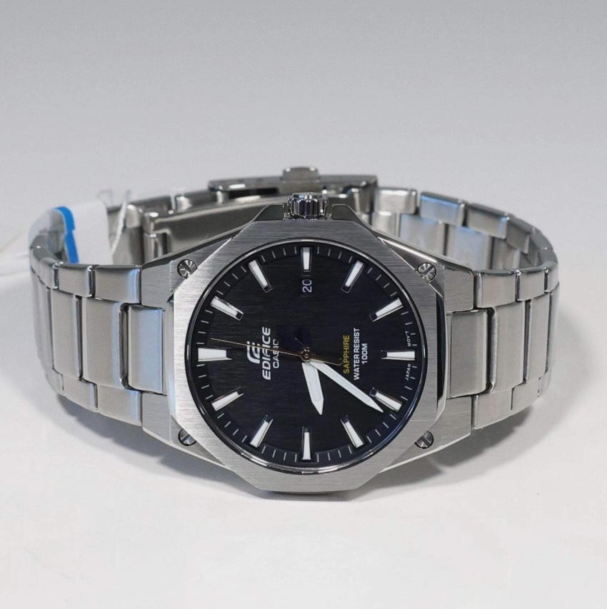 Casio Edifice Men’s Black Dial Stainless Steel Sports Watch EFR-S108D-1AVUEF