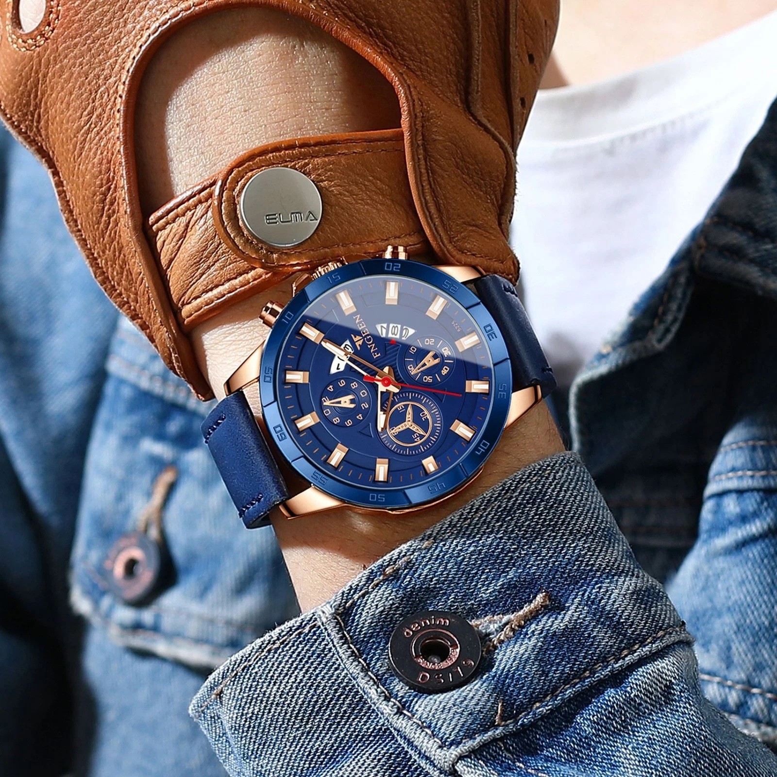 Waterproof Men Watch Stainless Steel Quartz Classic Business Luminous Wristwatch