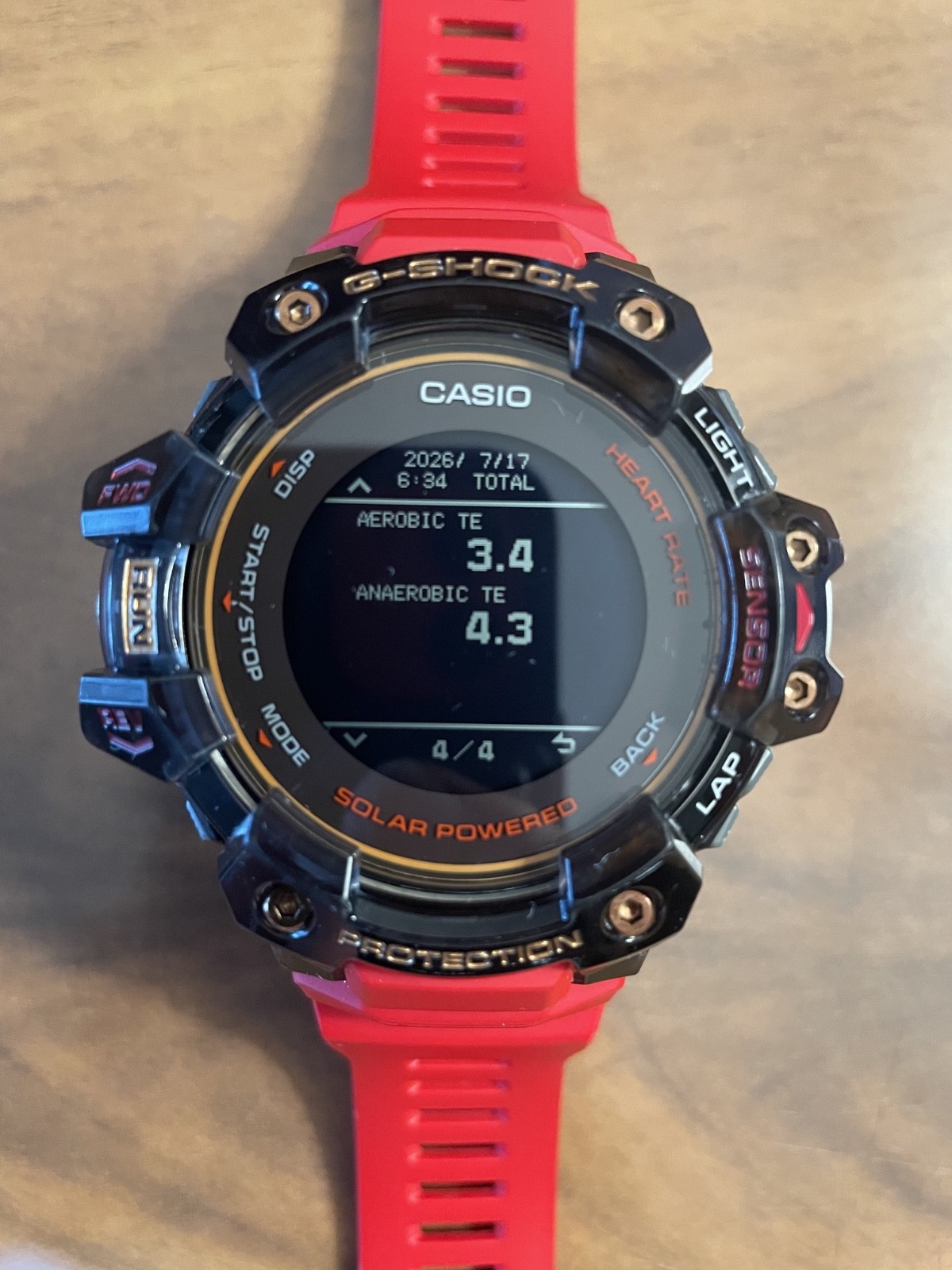 Casio G-Shock G-SQUAD PRO GBD-H1000-4A1JR Limited Edition 56.3mm Blk Resin/Stlss