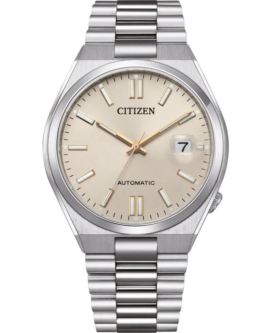 CITIZEN Men Analog Automatic Casual Watch Classic Dress Sand Dial Waterproof Rou