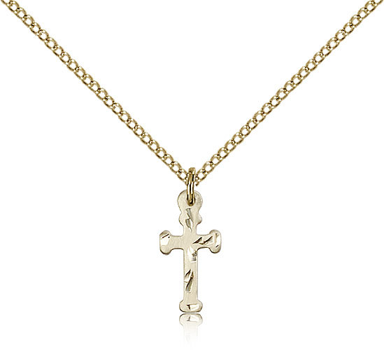 Gold Filled Cross Necklace For Women On 18 Chain – 30 Day Money Back Guarantee