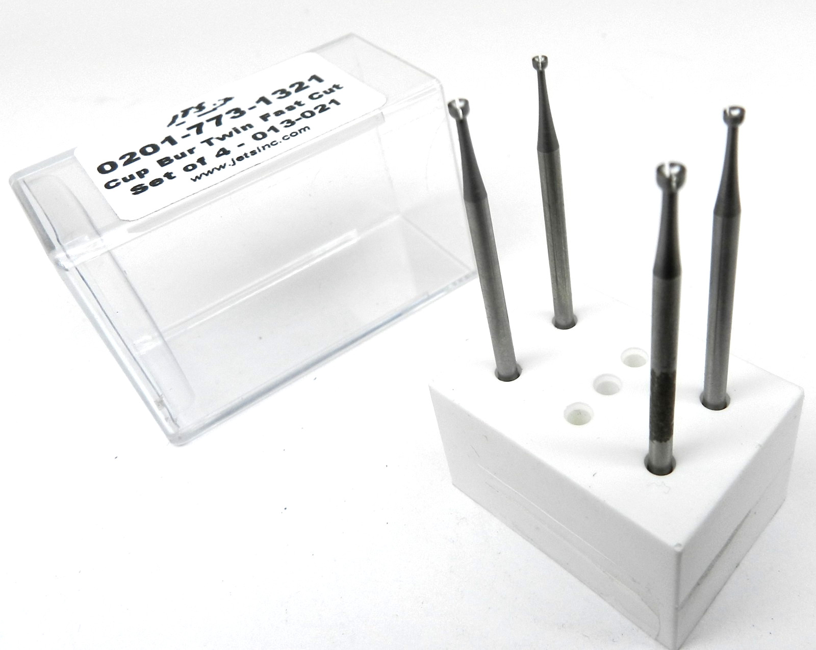 Wire Rounder Burs Twin Cut Cup Burs Fast Clean Cutting Set of 4 Burs for 14-20ga