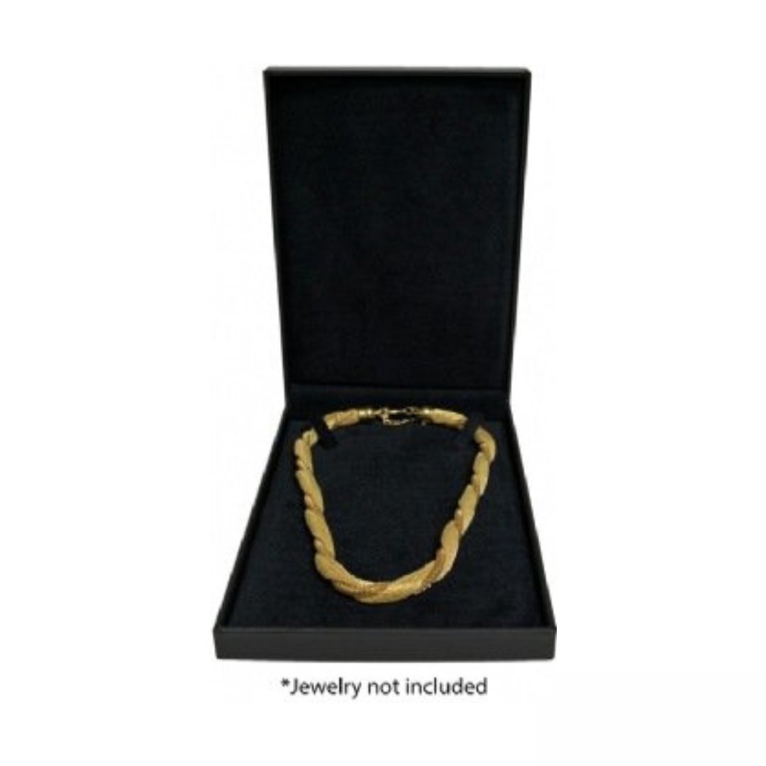 Novel Box Leatherette Necklace Slit Box