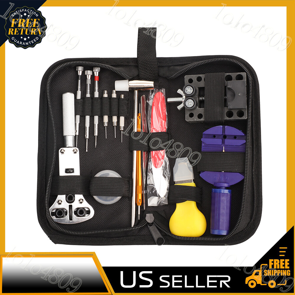 Watch Repair Kit 147 PCS Watch Battery Replacement Tool Kit Watch Remover Tool
