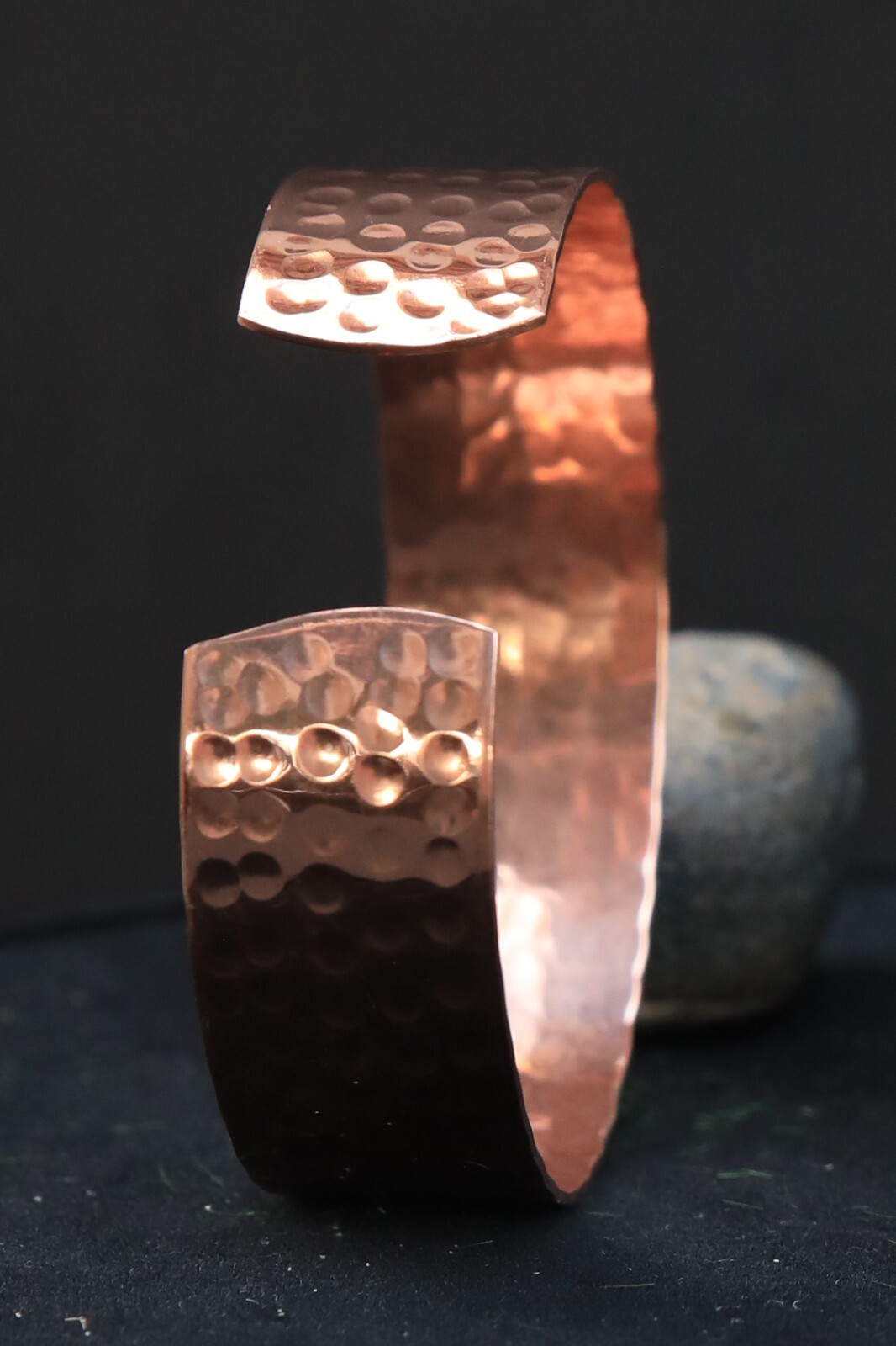 100% Solid Copper Cuff Bracelet For Women and Men Wide Vintage Bangle Jewelry