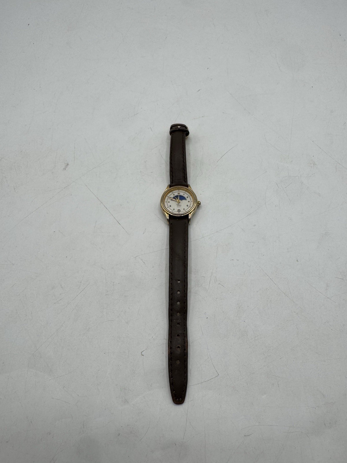 Vintage Timex 364 T Cell Quartz Watch Moon Phase Runs