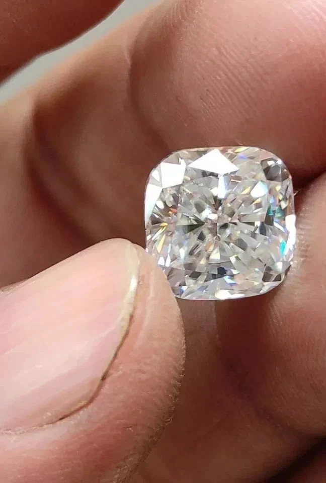 2.00 Ct Cushion Cut CVD Lab Created Diamond D/VVS2 Certified Natural Color