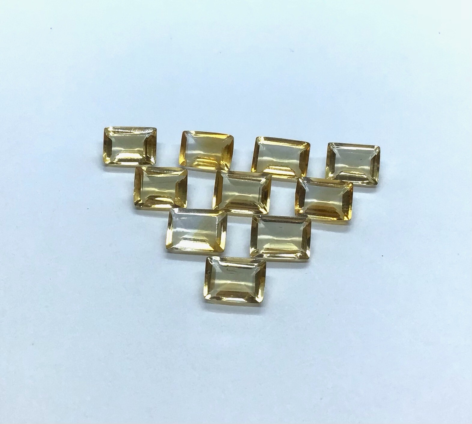 Natural Citrine Baguette Cut Faceted Loose Gemstone For Making All Type Jewelry