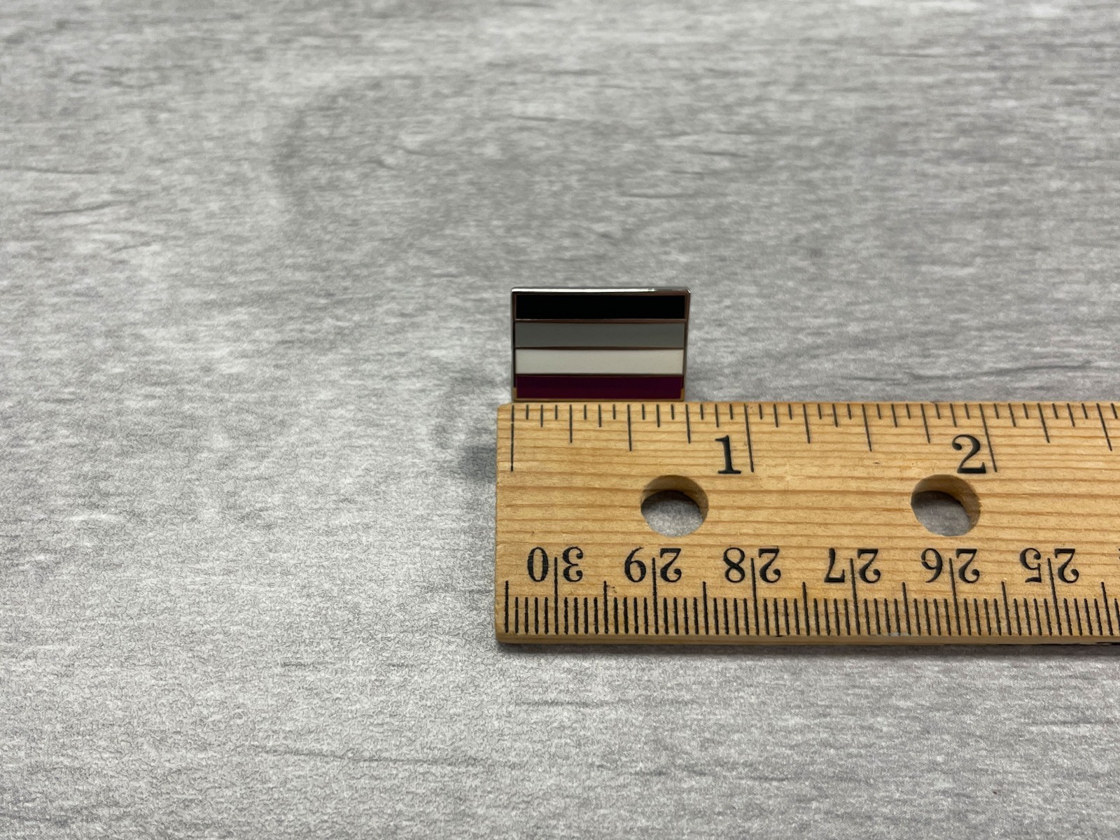 Small Asexual Pride Flag Enamel Pin: Subtle LGBTQ+ Accessory (0.75)
