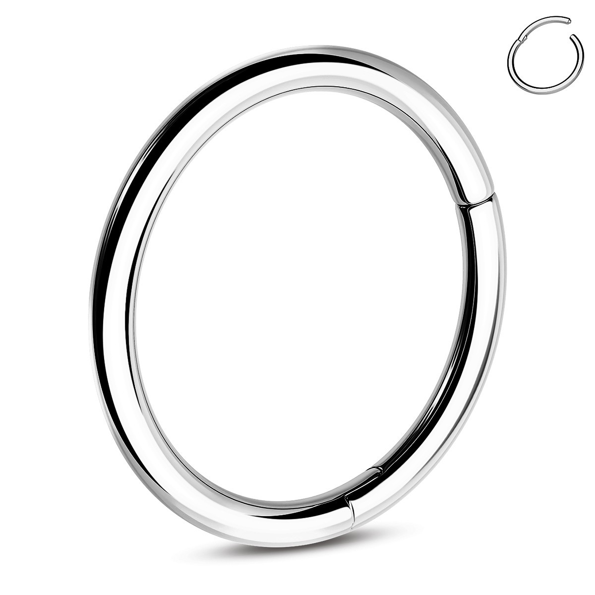 Titanium 18G Septum Clicker Gold Silver Classic Helix Cartilage Lobe Piercing