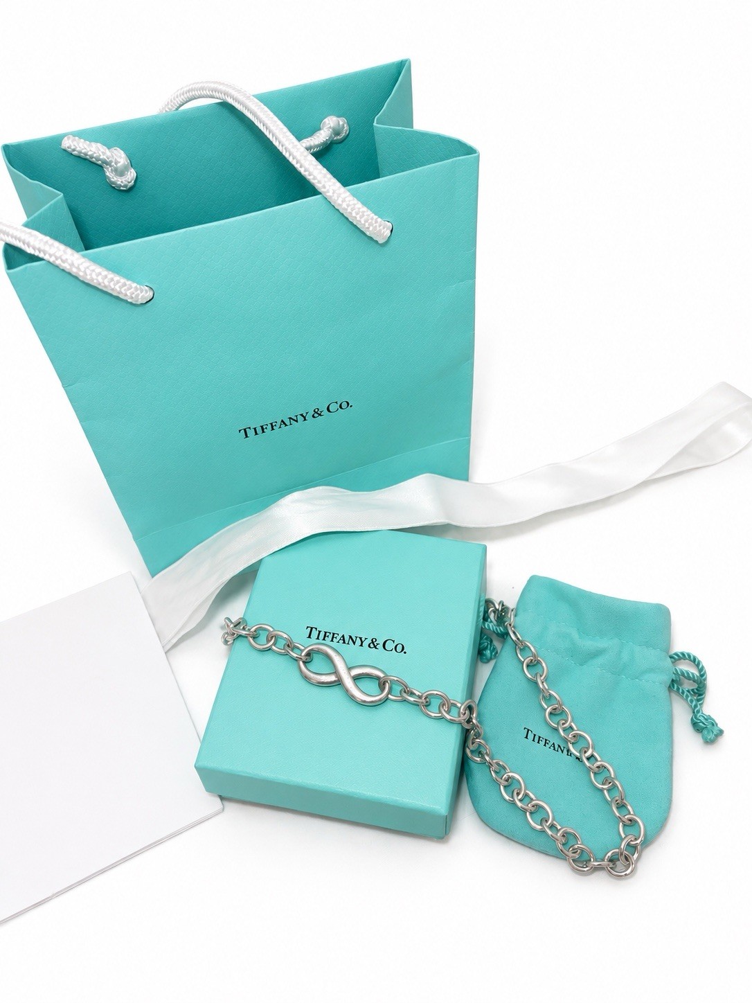 Tiffany & Co. Authentic 18in Infinity Chain Necklace