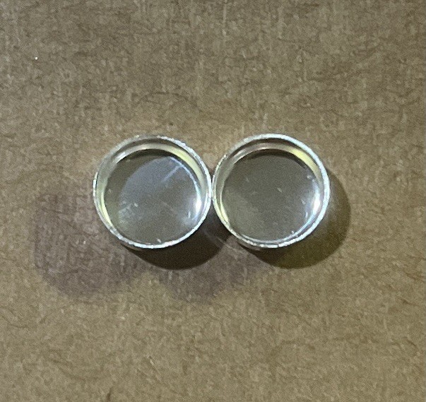 One 6mm Round Plain Fine Silver Bezel Cup 32gauge Setting