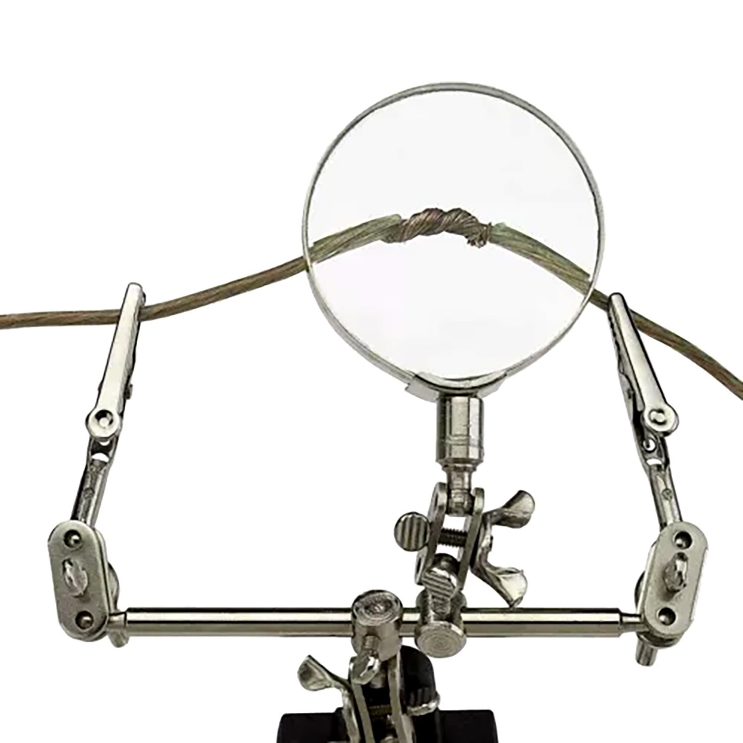 Helping Third Hand Magnifier Soldering Stand Clamp Holder Alligator Clip Tool