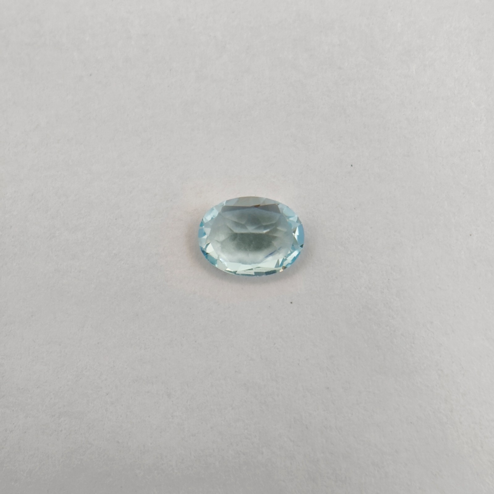 1.30 Ct Natural Blue Topaz Gemstone Oval Step Cut Blue 7.9x6x3.8 mm Brazil