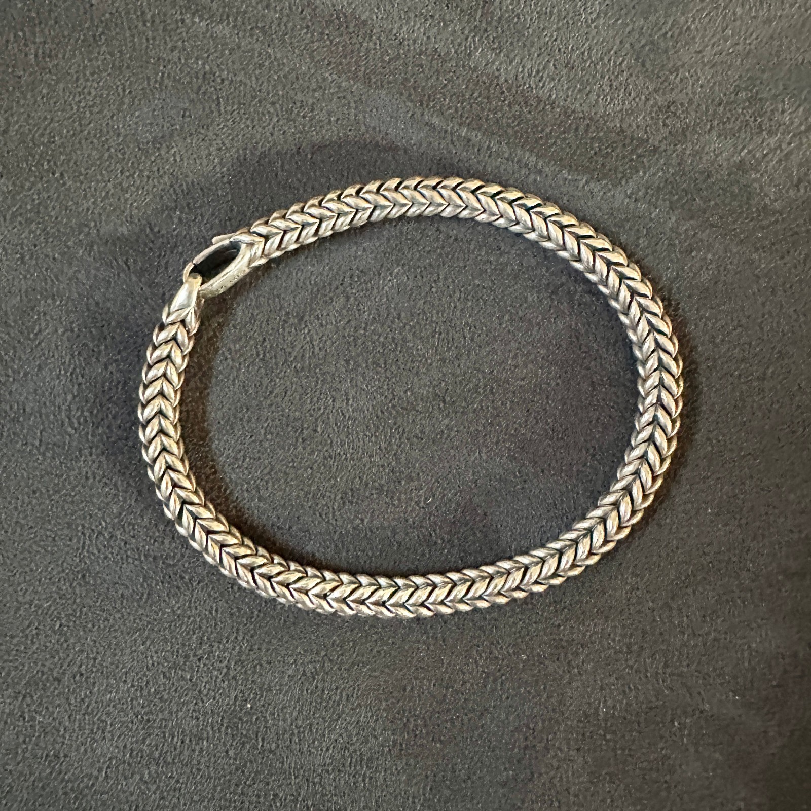 David Yurman Chevron Bead Bracelet in Sterling Silver – 6mm – 8.25″