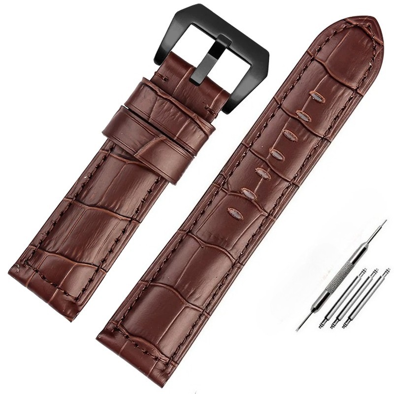 Premium Waterproof Blue Cowhide Leather Watch Band For Panerai PAM688/441/1313