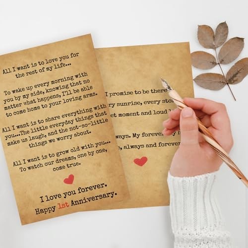 ICOOLYI 1 Year Anniversary Card and Gift Ideas for Boyfriend – WY-396