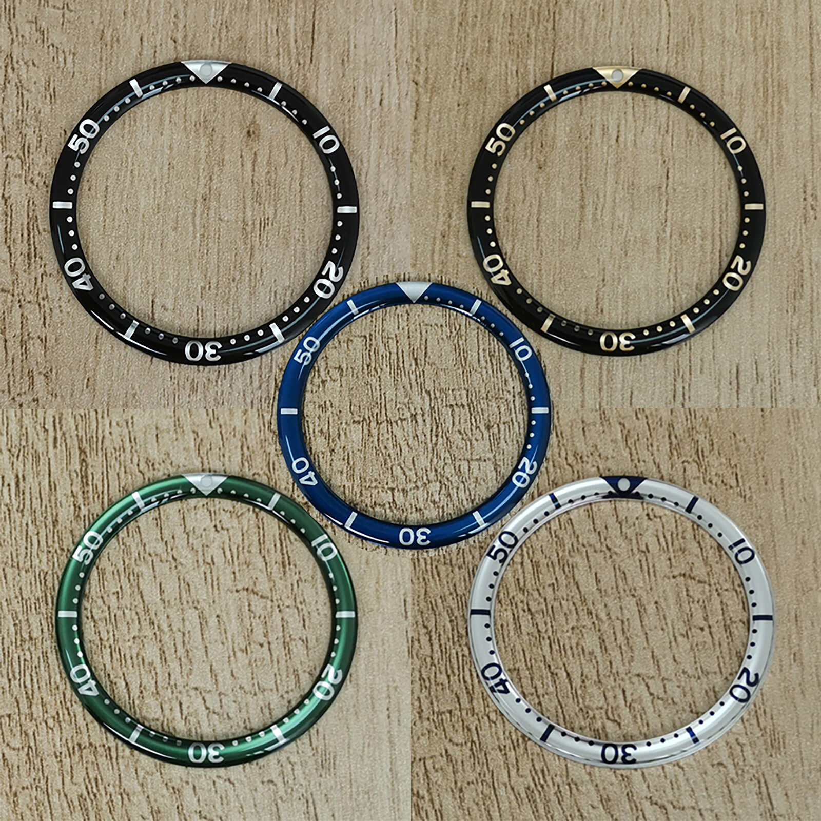Aluminum Alloy Curved Edge Outer Diameter 39MM Inner Diameter 32.2MM Watch Bezel