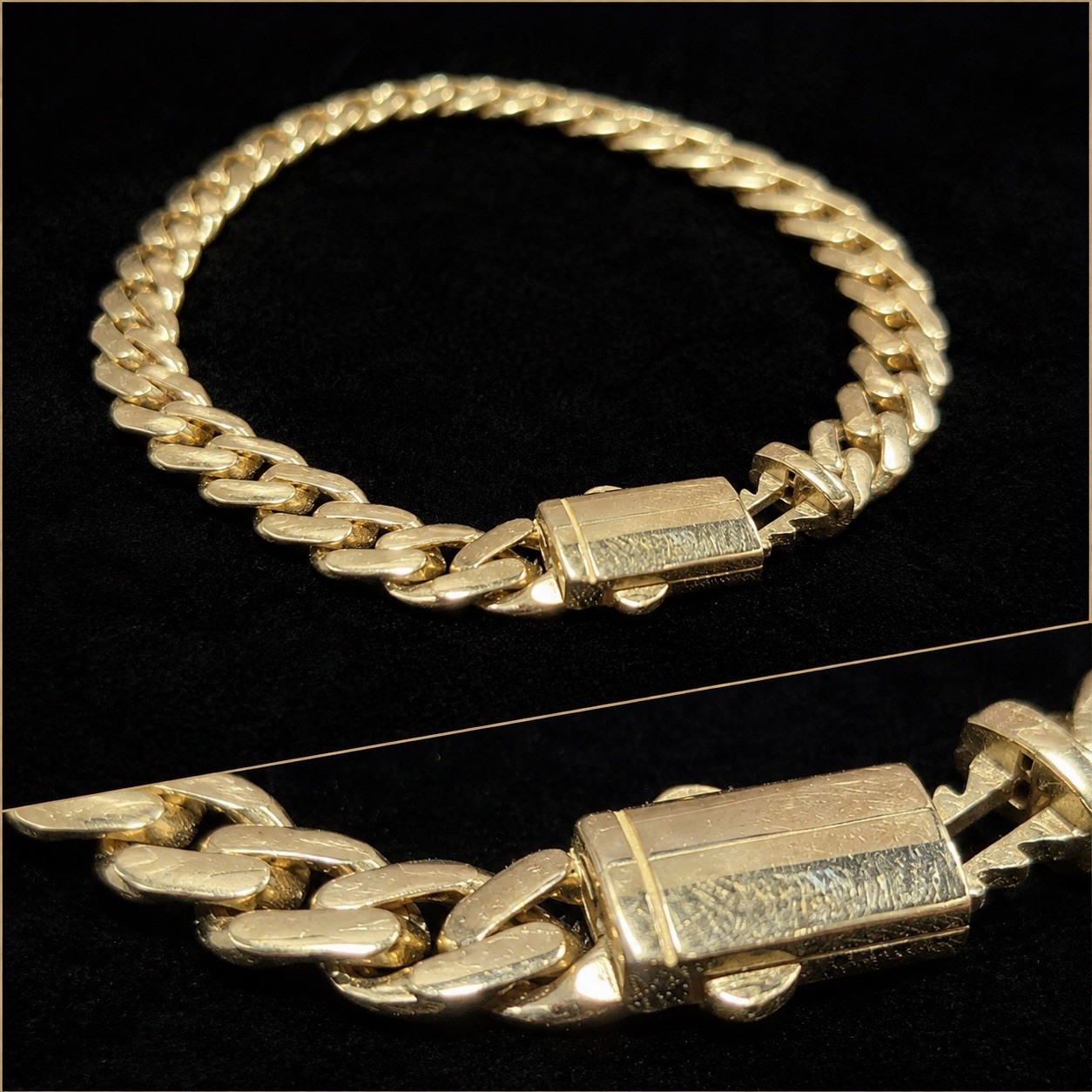 10k Cuban link bracelet