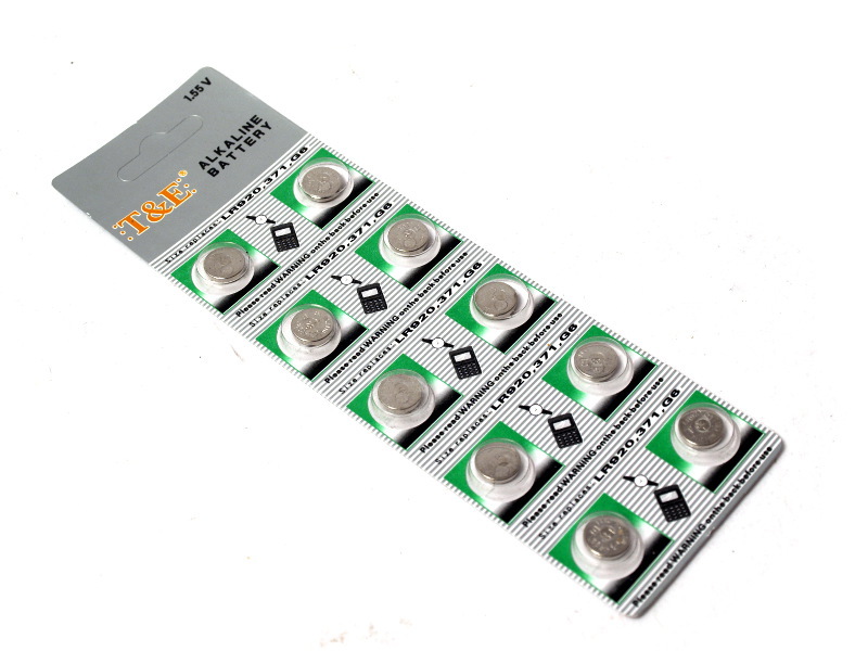 AG0 aka LR63 LR521 379 SR521 Alkaline Button / Coin Cell Batteries – Expiry 2022