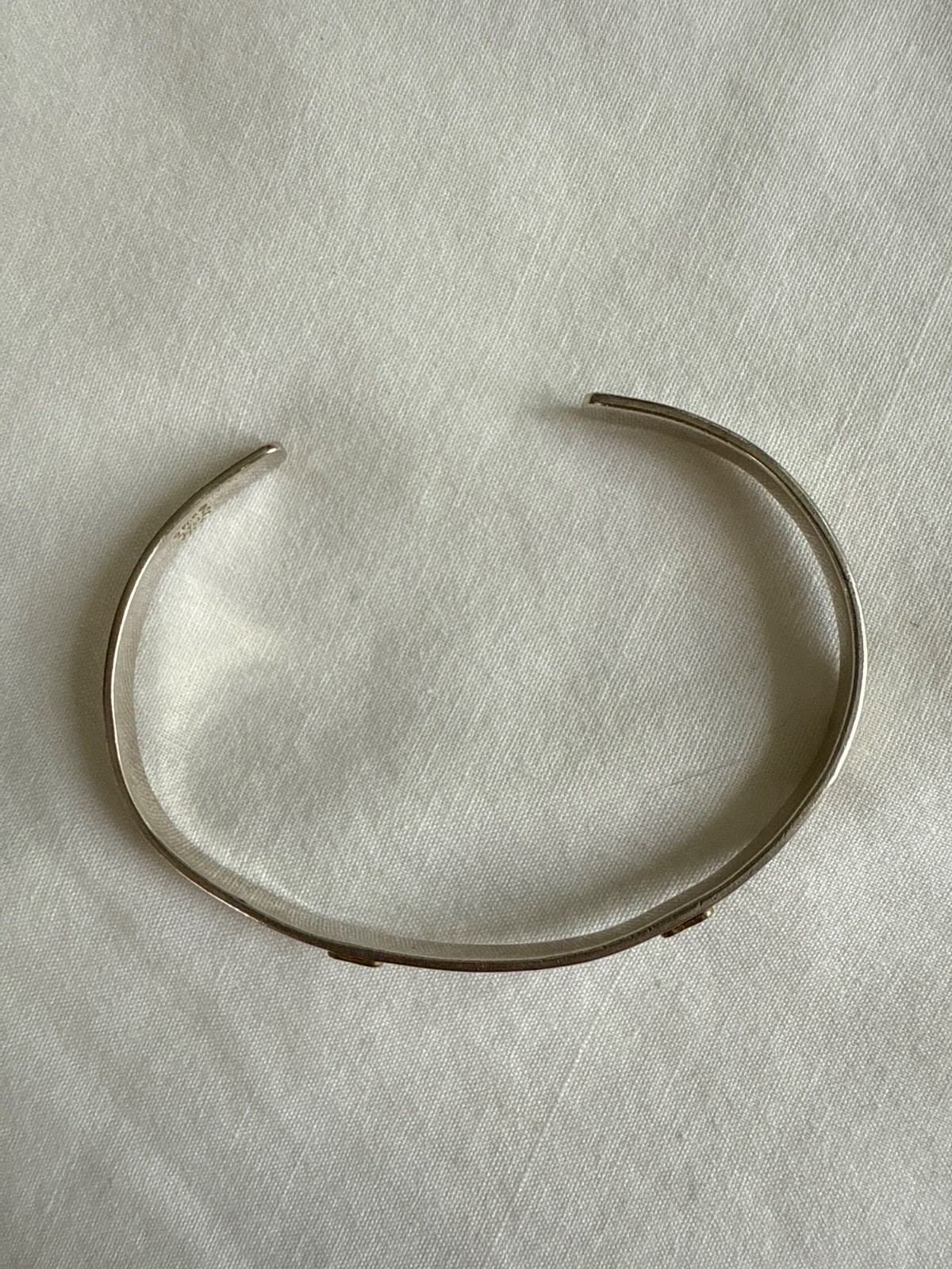 Far-Fetched Chosen Cherished Adored cuff bracelet sterling silver 925 #A7D05
