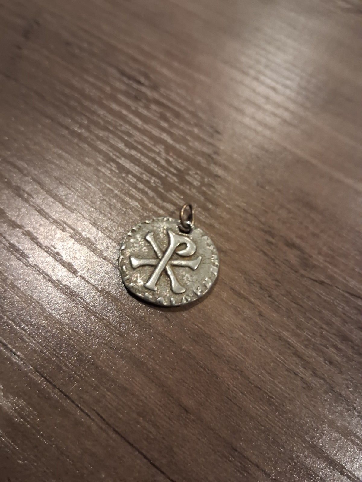 Artisan Blackbeard Smithy .999 Fine Silver Chi-Rho Pendant Medallion Hand Forged