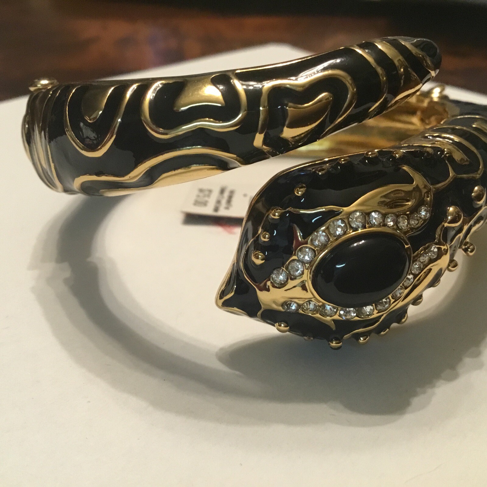 ABS Allen Schwartz Snake Bling Bracelet Gorgeous Sophisticated Look!
