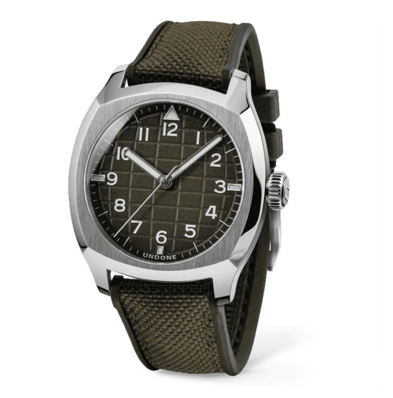 Undone TERRA SAFARI Automatic Steel Brown Cordura Sapphire Men’s Watch