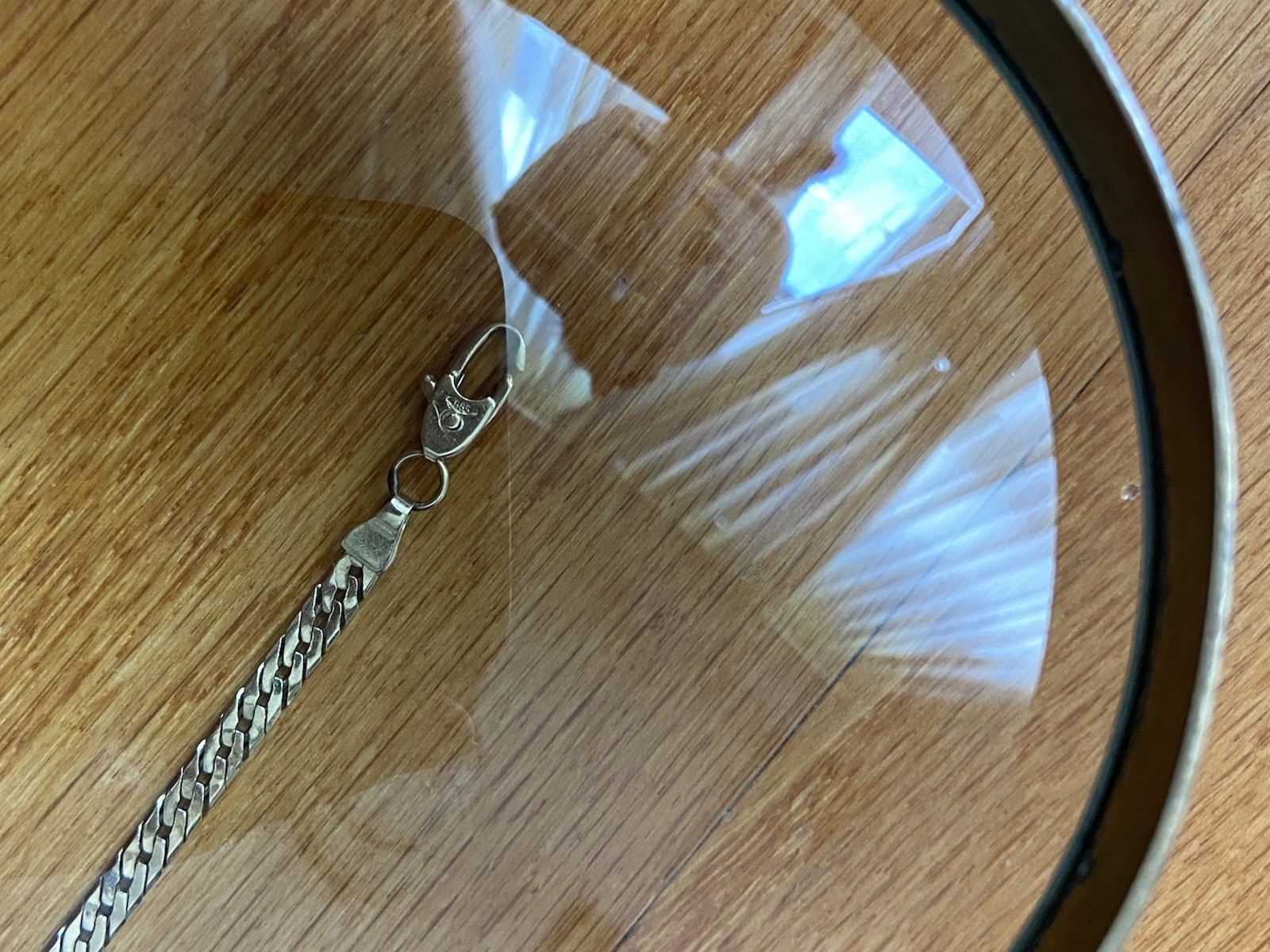 14K Yellow Gold Herringbone Chain Bracelet 7″ 4g Solid Gold Fine Jewelry