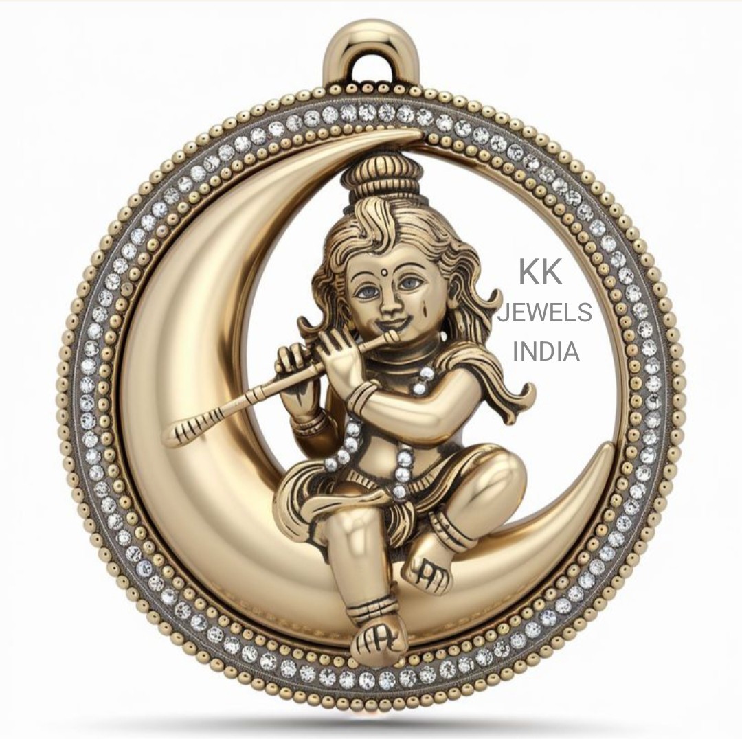 925 Silver Bal Krishna Pendant