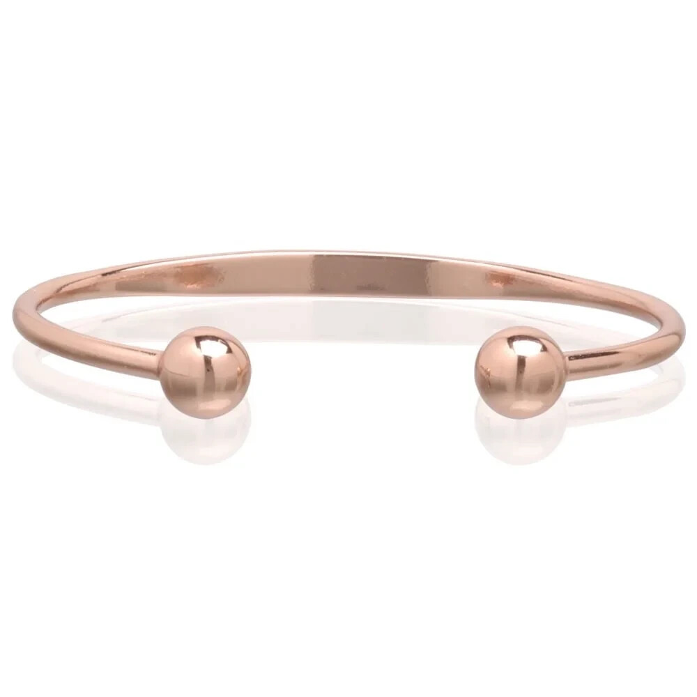 2 Pack Pure Copper Magnetic Traditional Ball Bracelet Arthritis Therapy Cuff
